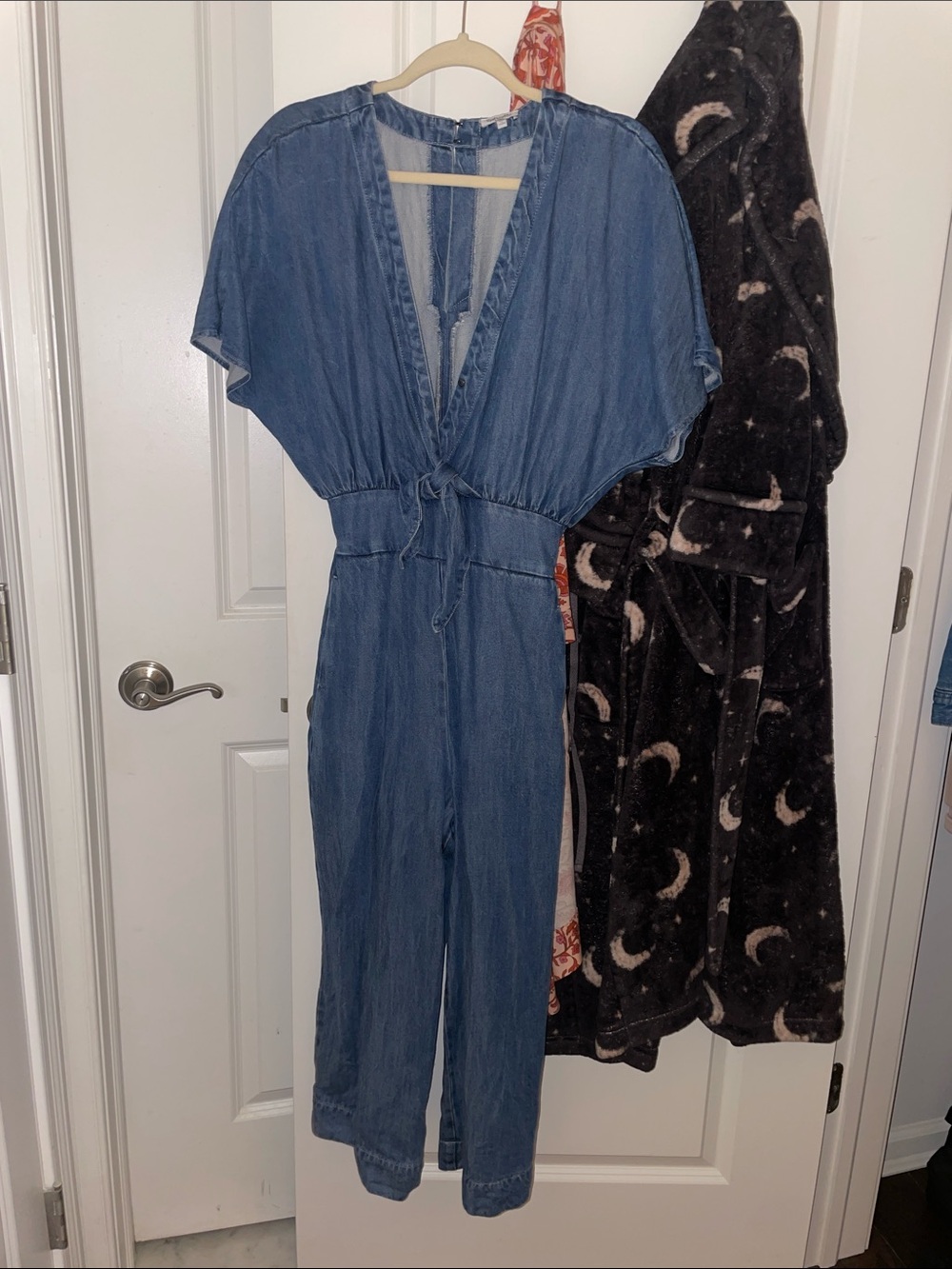 Splendid Denim V-Neck Jumpsuit